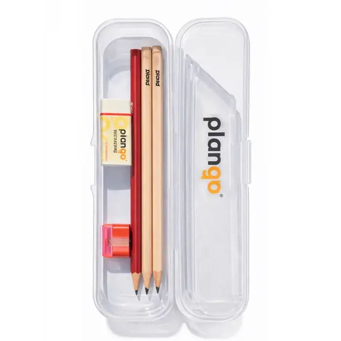 Plango Kalem Seti - Sınav Kalem Seti ve Plastik Kalem - Saklama Kutusu 