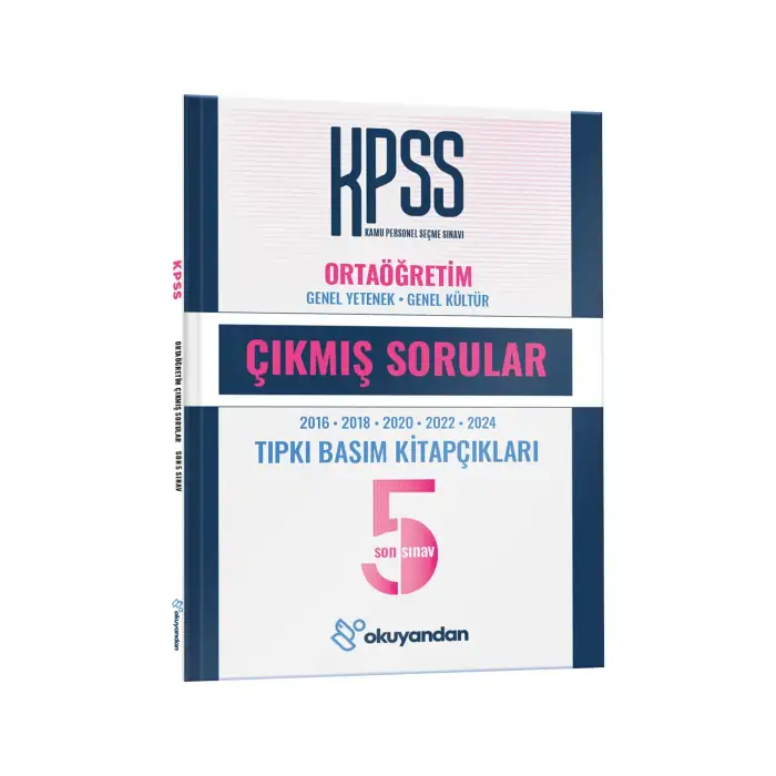 KPSS Ortaöğretim TIPKI BASIM  Çıkmış Sorular Son 5 SINAV - Video Çözümlü