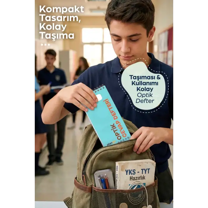Optik Cevap Defteri YENİ KARMA (3 Adet - 150 Sayfa) Sınava Hazırlık Optik Form Defteri - Plango