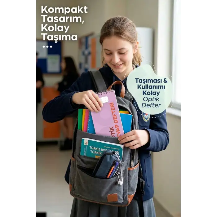 Optik Cevap Defteri MOR (4 Adet - 200 Sayfa) Sınava Hazırlık Optik Form Defteri - Plango