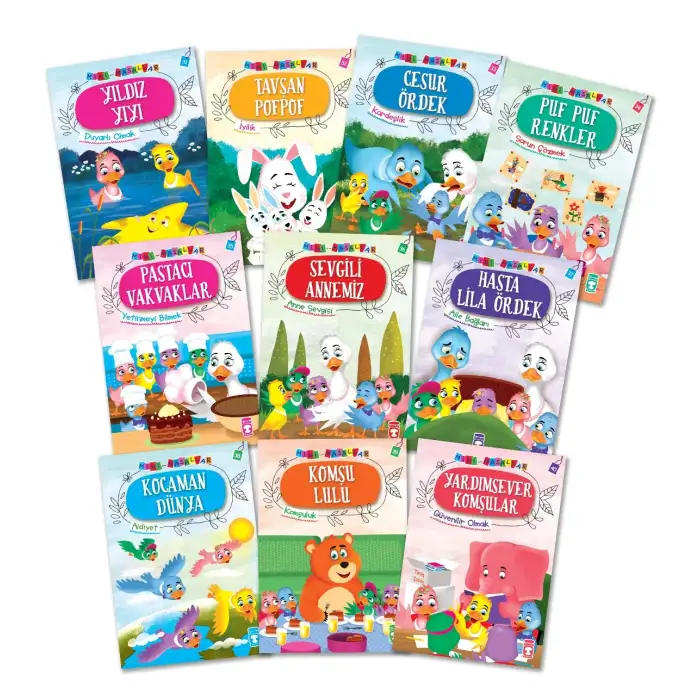 Mini Masallar 4 Set - (10 Kitap) - Timaş