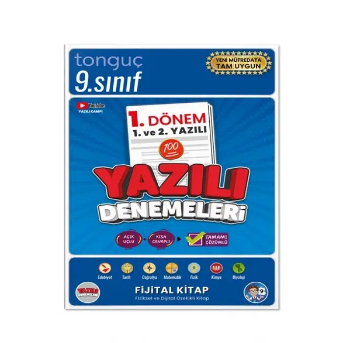 9. Sınıf Yazılı Notları ve Denemeleri 1. DÖNEM  - Tonguç Yayınları