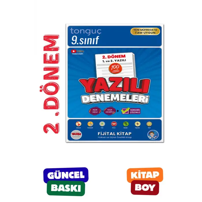 9. Sınıf Yazılı Denemeleri 2. DÖNEM 1 ve 2. Yazılı - Tonguç Yayınları