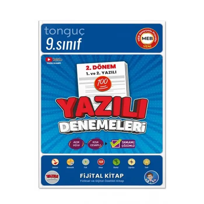 9. Sınıf Yazılı Denemeleri 2. DÖNEM 1 ve 2. Yazılı - Tonguç Yayınları