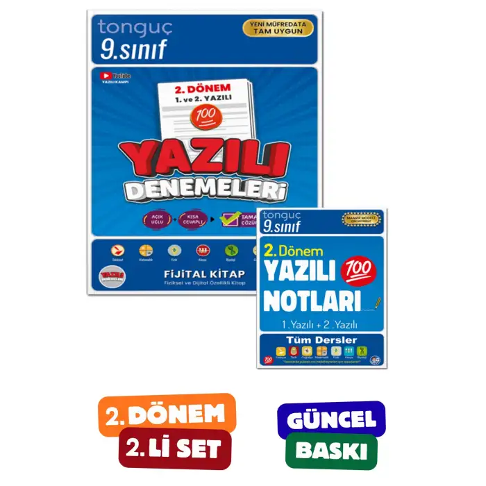 9. Sınıf Yazılı Notları ve Denemeleri 2. DÖNEM - Tonguç Yayınları