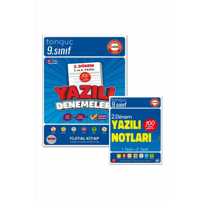 9. Sınıf Yazılı Notları ve Denemeleri 2. DÖNEM - Tonguç Yayınları