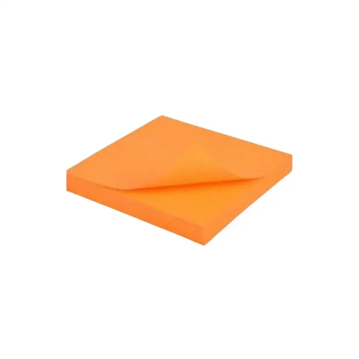 Yapışkanlı Not Kağıdı 76 mm x 76 mm AÇIK TURUNCU 80 Yaprak