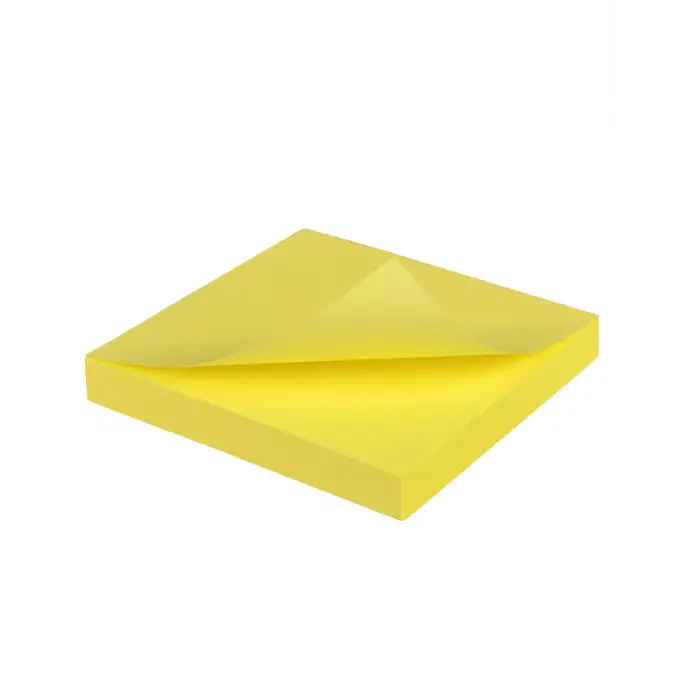 Yapışkanlı Not Kağıdı 76 mm x 76 mm SARI 80 Yaprak