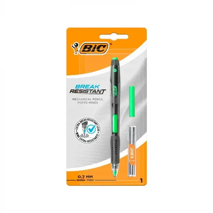 Bic Break Resistant Versatil Kalem 0.7mm + Silgi + Min Blister Set