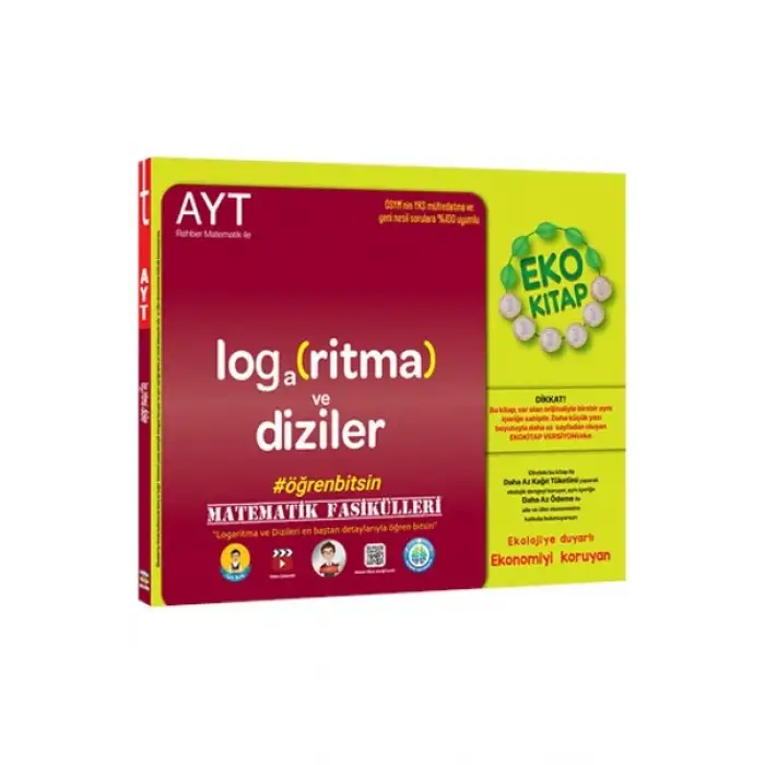 AYT Matematik Fasikülleri Logaritma - Dizi Eko - Tonguç Yayınları