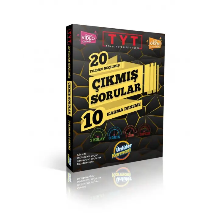 TYT 20 Yıldan Seçilmiş 10 Karma Deneme Ünlüler Karması
