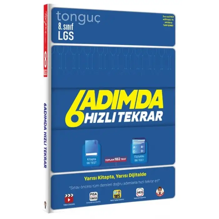 LGS 6 Adımda Hızlı Tekrar Soru Bankası - Tonguç Yayınları