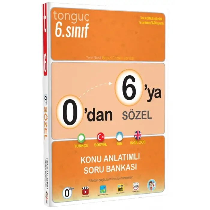 0dan 6ya Sözel Konu Anlatımlı Soru Bankası - Tonguç Yayınları
