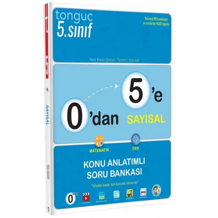 0dan 5e Sayısal Konu Anlatımlı Soru Bankası - Tonguç Yayınları