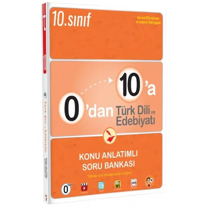 0dan 10a Türk Dili ve Edebiyatı Konu Anlatımlı Soru Bankası - Tonguç Yayınları