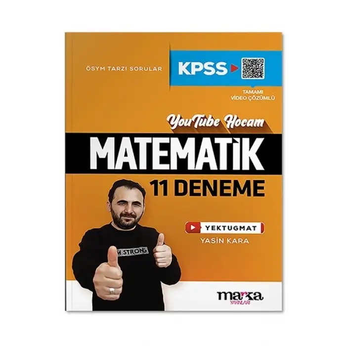 KPSS Matematik 11 Deneme Tamamı Video Çözümlü Yektugmat Marka Yayınları