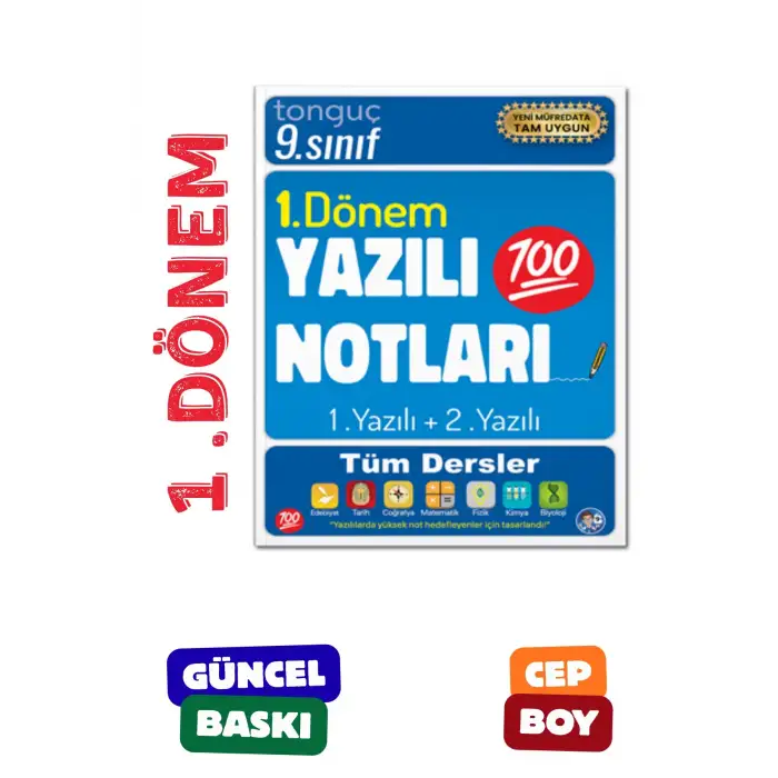 9. Sınıf Yazılı Notları 1. Dönem 1 ve 2. Yazılı - Tonguç Yayınları