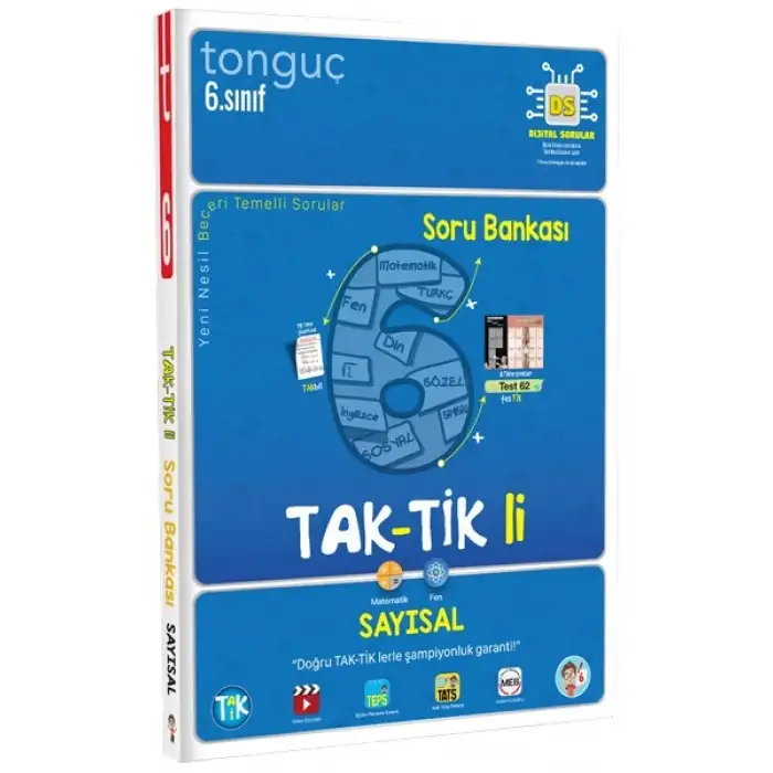 6. Sınıf Taktikli Sayısal Soru Bankası - Tonguç Yayınları