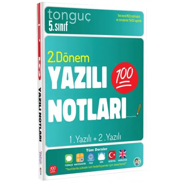 5. Sınıf Zoru Bankası Tüm Dersler ve 2. Dönem Yazılı Notları - Tonguç Akademi