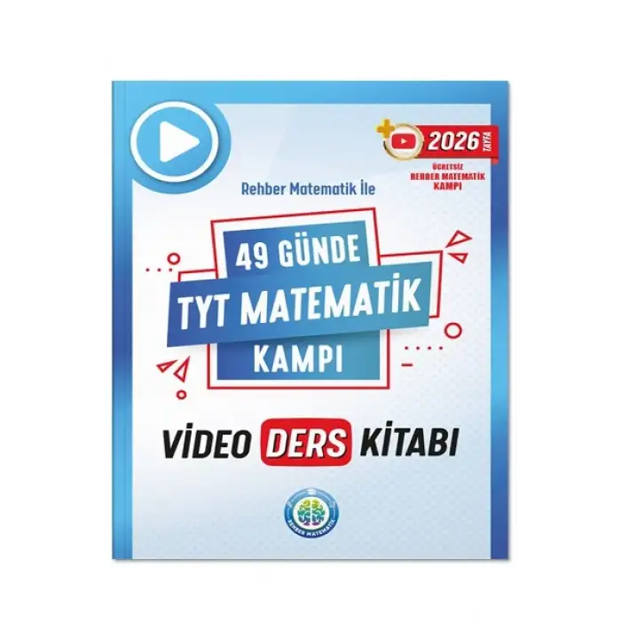 49 Günde TYT Matematik SORU Kitabı ve VİDEO DERS Notları Kitabı 2li Set