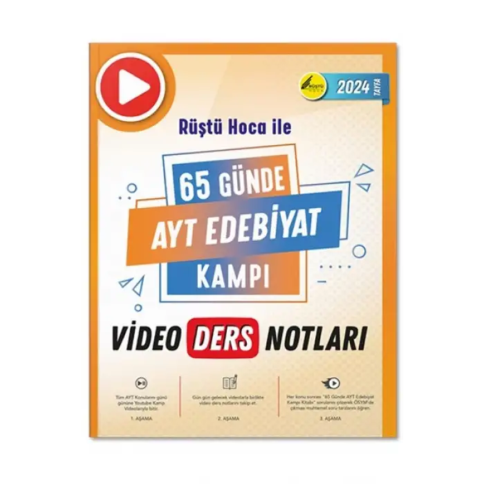 Rüştü Hoca İle 65 Günde AYT Edebiyat Video Kamp Ders Notları ve Soru Bankası - Rüştü Hoca