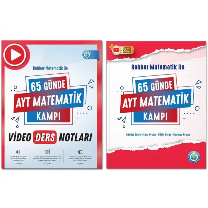 65 Günde AYT Matematik Video Ders Notları ve Kamp Kitabı - Rehber Matematik