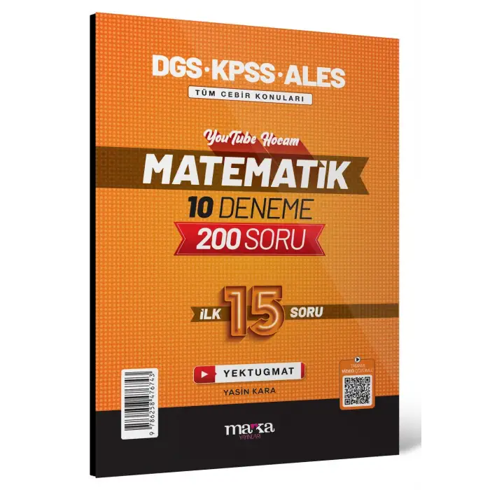 DGS – KPSS – ALES Matematik İlk 15 Soru - Marka Yayınları