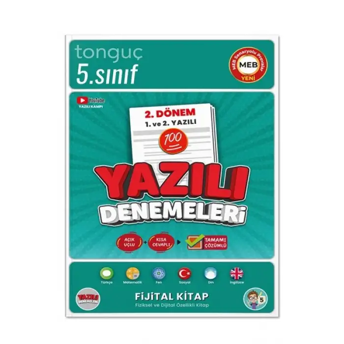 5. Sınıf Yazılı Denemeleri 2. Dönem 1 ve 2. Yazılı - Tonguç Yayınları