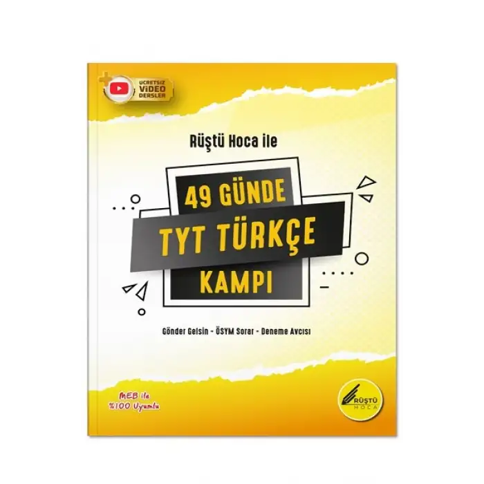 49 Günde TYT Türkçe Video Kamp Kitabı ve  Ders Notları - Rehber Matematik