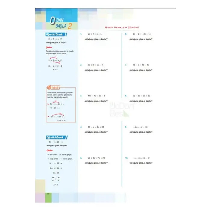 345 - Start Matematik Soru Bankası - 0dan Matematik
