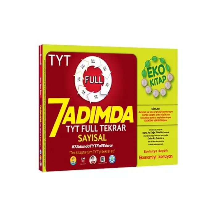 7 Adımda TYT Full Tekrar Soru Bankası - SAYISAL EKO - Tonguç Yayınları