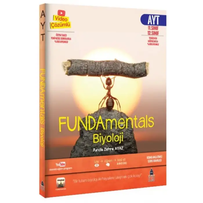 FUNDAmentals Biyoloji Seti - AYT ve TYT Konu Anlatımı ve Soru Bankası - 4 Kitap