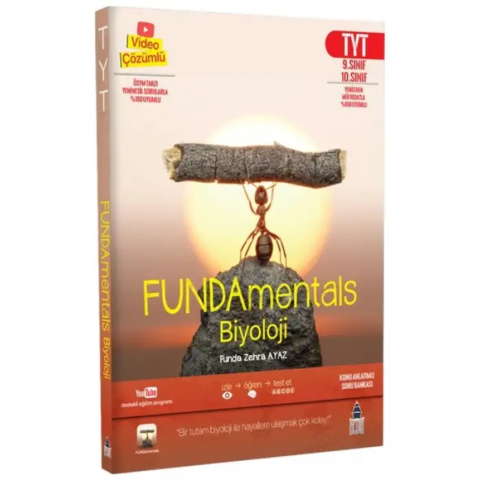 FUNDAmentals Biyoloji Seti - AYT ve TYT Konu Anlatımı ve Soru Bankası - 4 Kitap