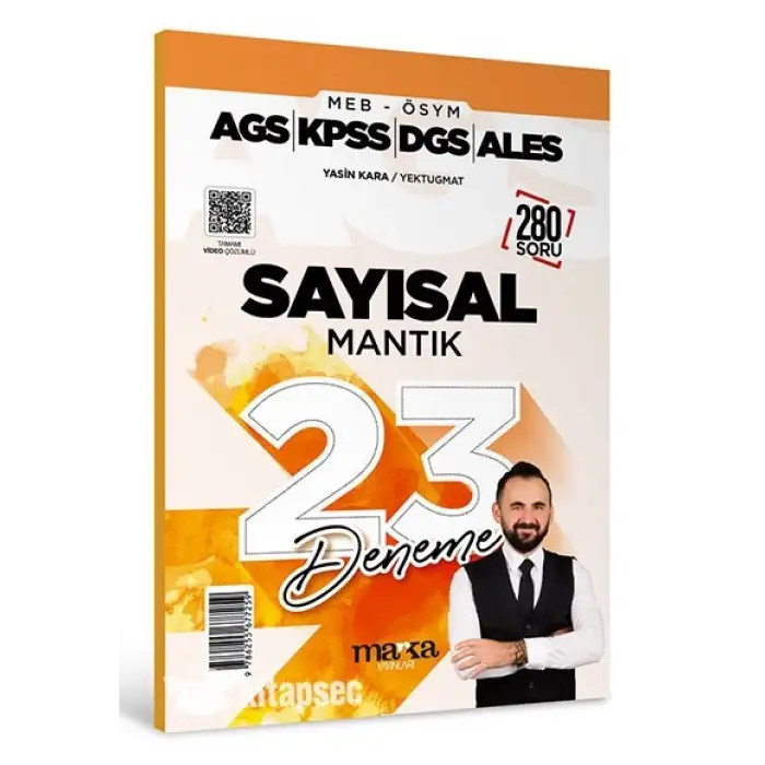 MEB AGS KPSS DGS ALES Sayısal Mantık 23 Deneme Tamamı Video Çözümlü Marka Yayınları