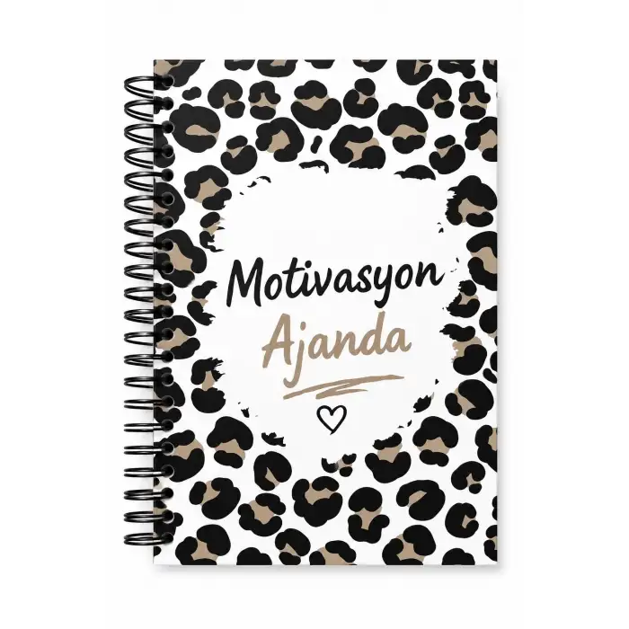 Motivasyon Ajandam SİYAH KAHVE - Pastel Seri - Stickerlı - Tarihsiz - 160 Sayfa - Sert Kapak