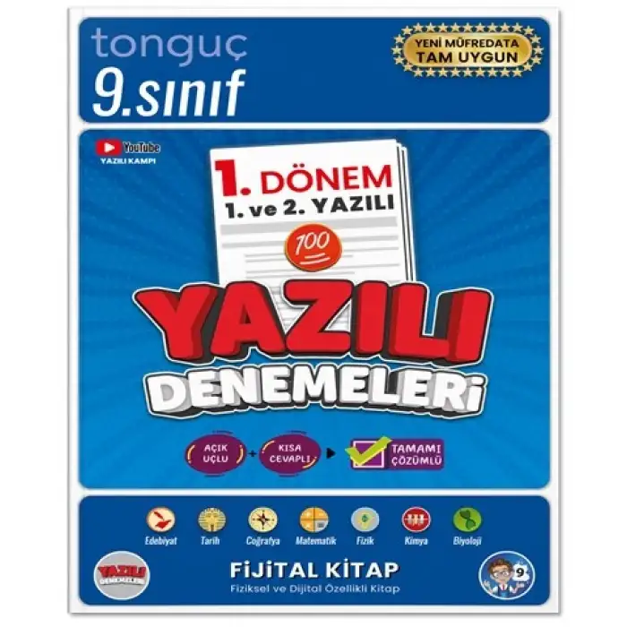 9. Sınıf Yazılı NOTLARI ve DENEMELERİ - 1 ve 2. Dönem - Tonguç Yayınları