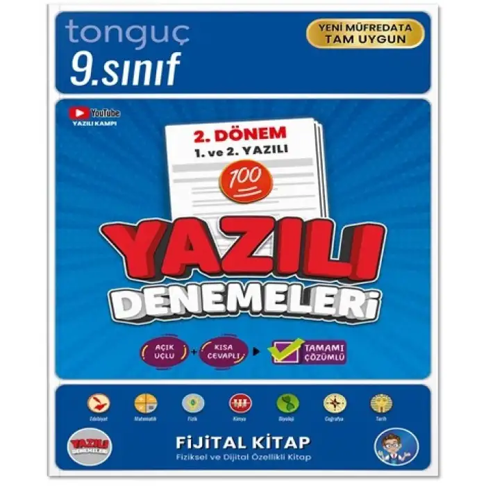 9. Sınıf Yazılı NOTLARI ve DENEMELERİ - 1 ve 2. Dönem - Tonguç Yayınları