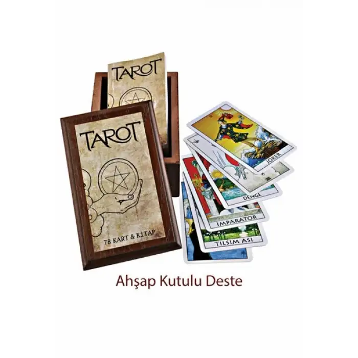 Tarot 78 Kart ve Kitap (Ahşap Kutulu) - Delta Kültür Yayınevi