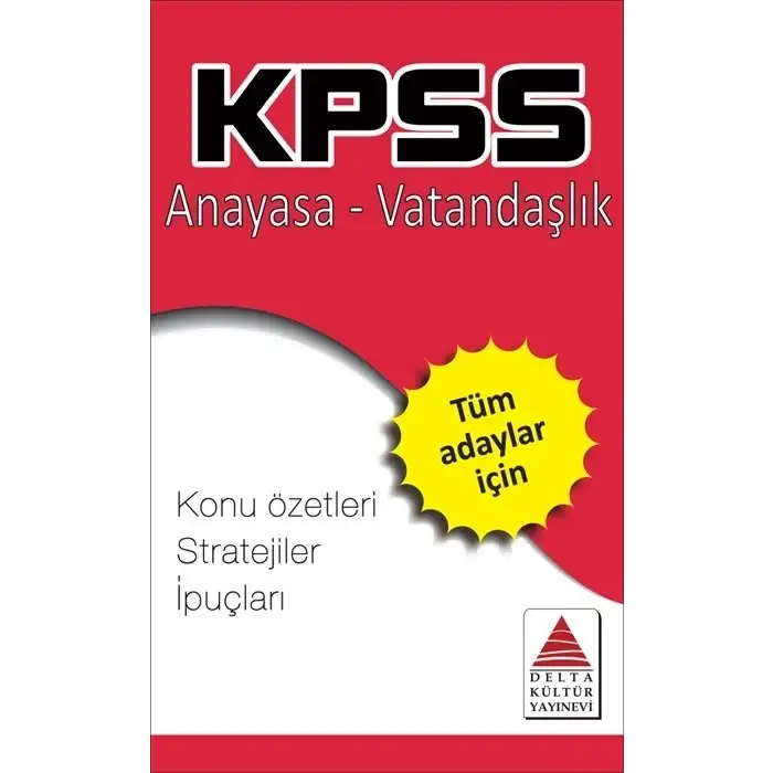 KPSS Anayasa Vatandaşlık Strateji Kartları - Delta Kültür Yayınevi