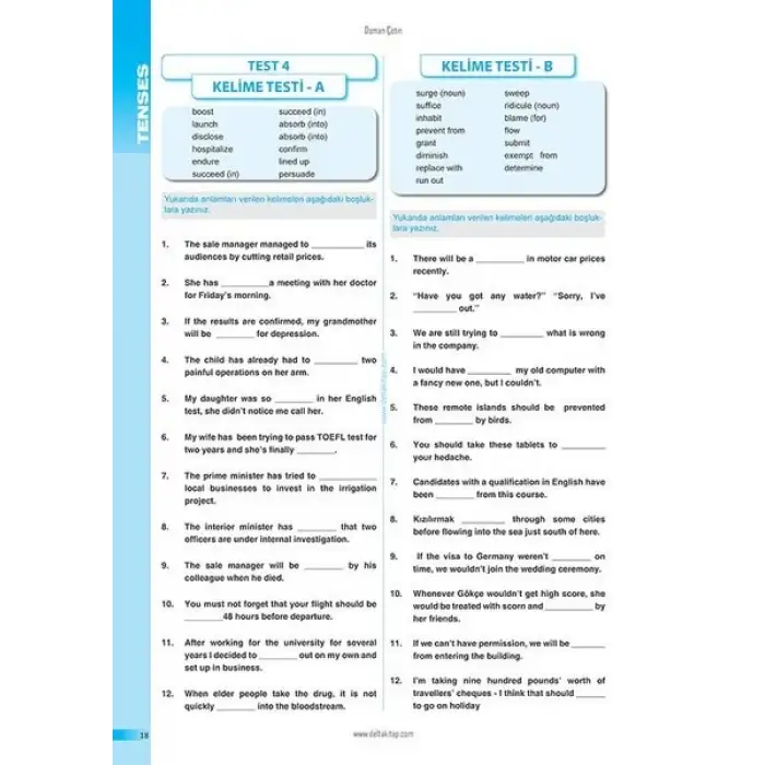 YDS Grammar İngilizce - Delta Kültür Yayınevi