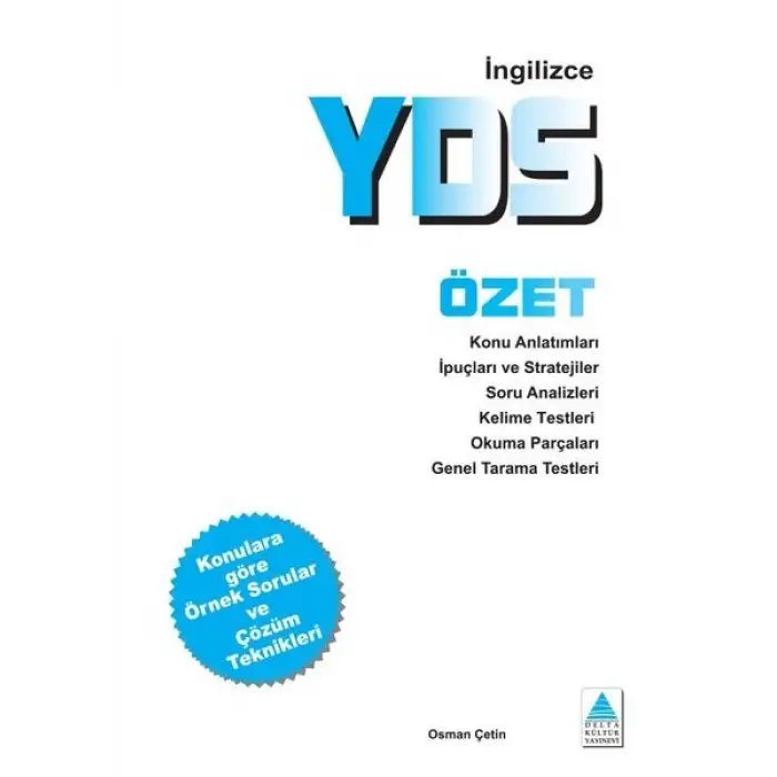YDS Özet İngilizce -  Delta Kültür Yayınevi