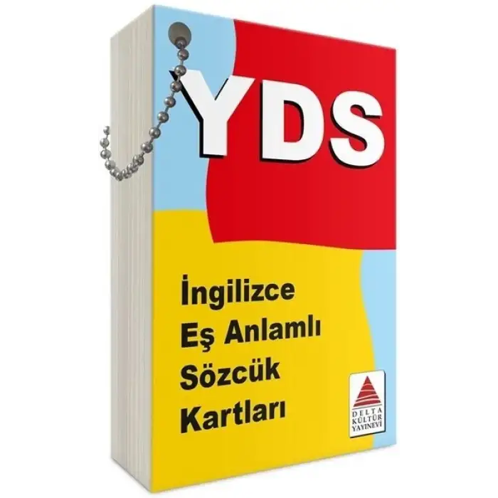 YDS İngilizce Eş Anlamlı Sözcük Kartları -  Delta Kültür Yayınevi