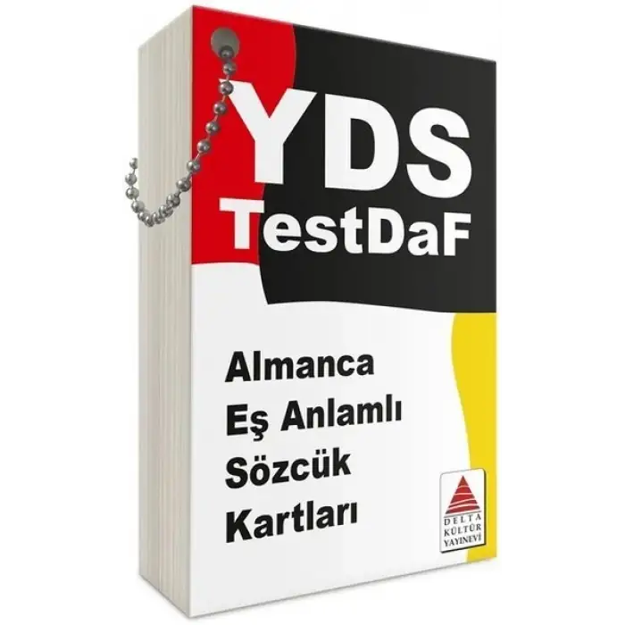 YDS Almanca Eş Anlamlı Sözcük Kartları -  Delta Kültür Yayınevi
