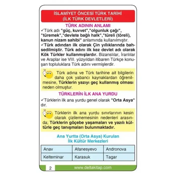 KPSS Tarih Strateji Kartları - Delta Kültür Yayınevi