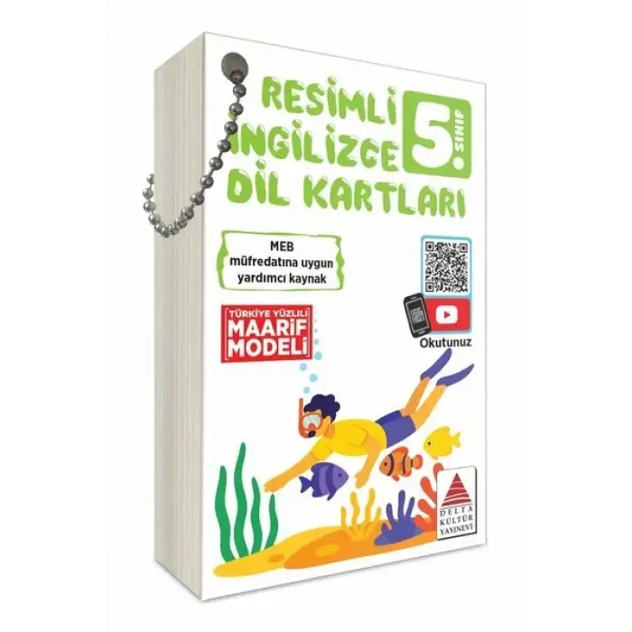 5.Sınıf Resimli İngilizce Dil Kartları - Delta Kültür Yayınları