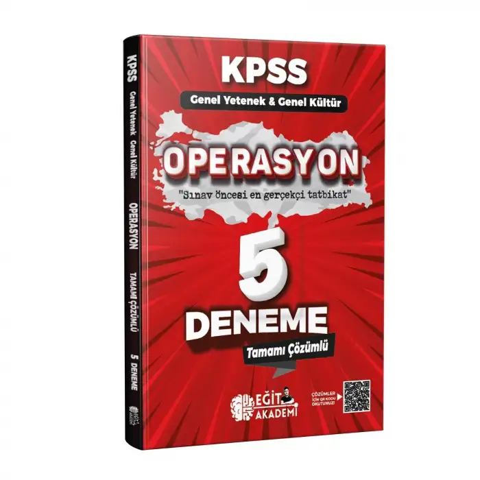 KPSS Genel Kültür Genel Yetenek Operasyon 5 li Deneme - Eğit Akademi