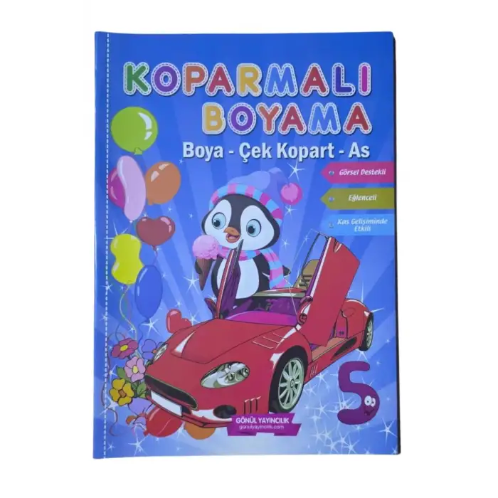Koparmalı Boyama Defteri 5li SET - Boya Kopar Sergile