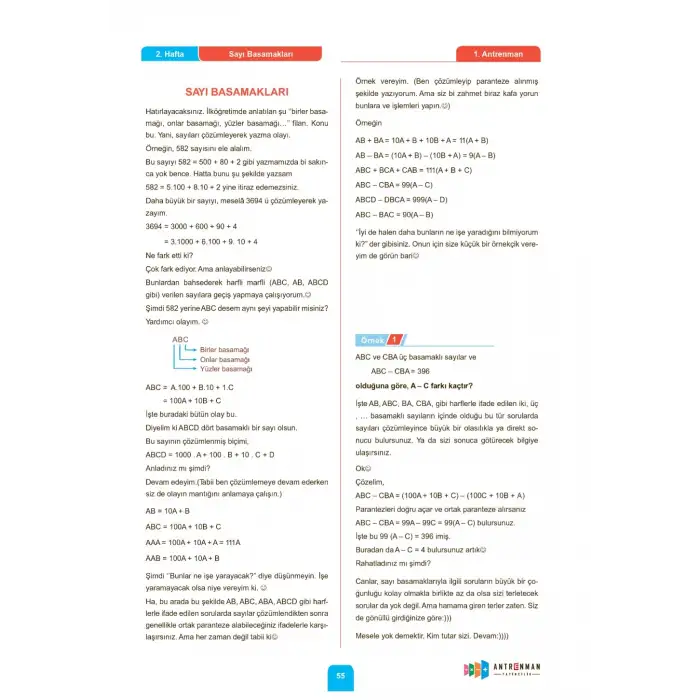 Antrenmanlarla Matematik - 2 - Antrenman Yayıncılık