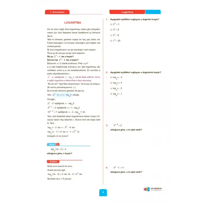 Antrenmanlarla Matematik - 4 - Antrenman Yayıncılık