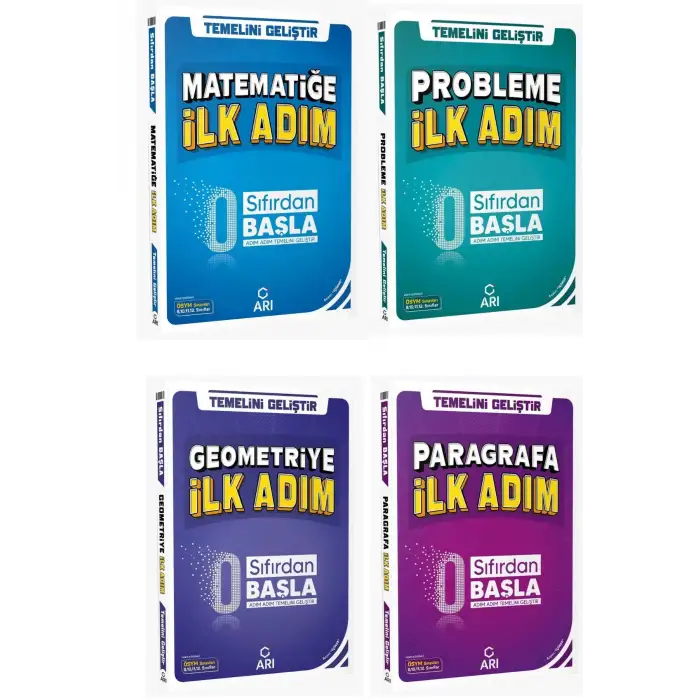 Şenol Hoca - İlk Adım Kitap Seti - 4 Kitap (TYT-AYT-KPSS-DGS İlk Adım)